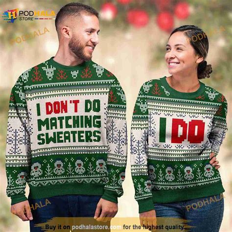 funny ugly christmas sweaters for couples|matching outfits for couples christmas.